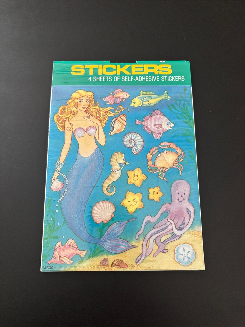 Vintage 80’s American Greetings Under The Sea Mermaid Ocean Sticker Sheets
